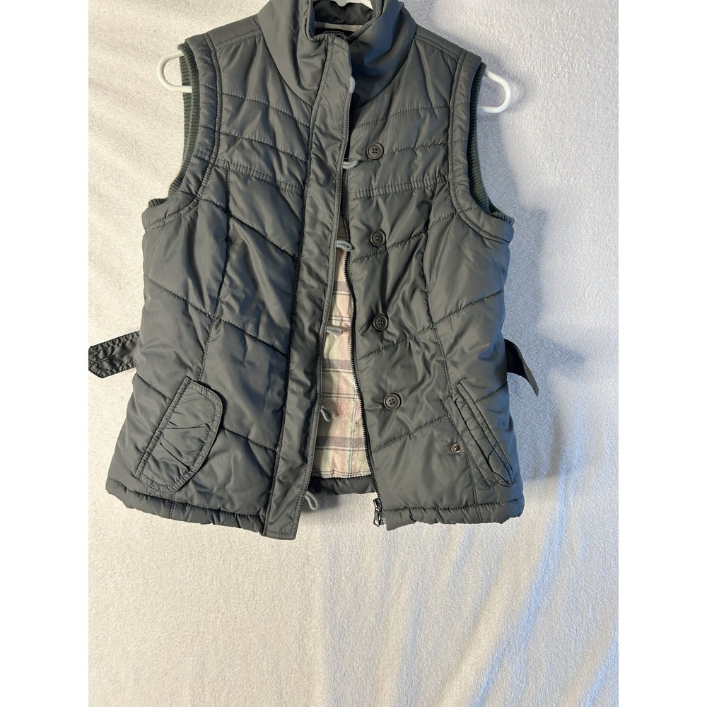 Ashley 26 International Women's Gray Puffer Vest Large